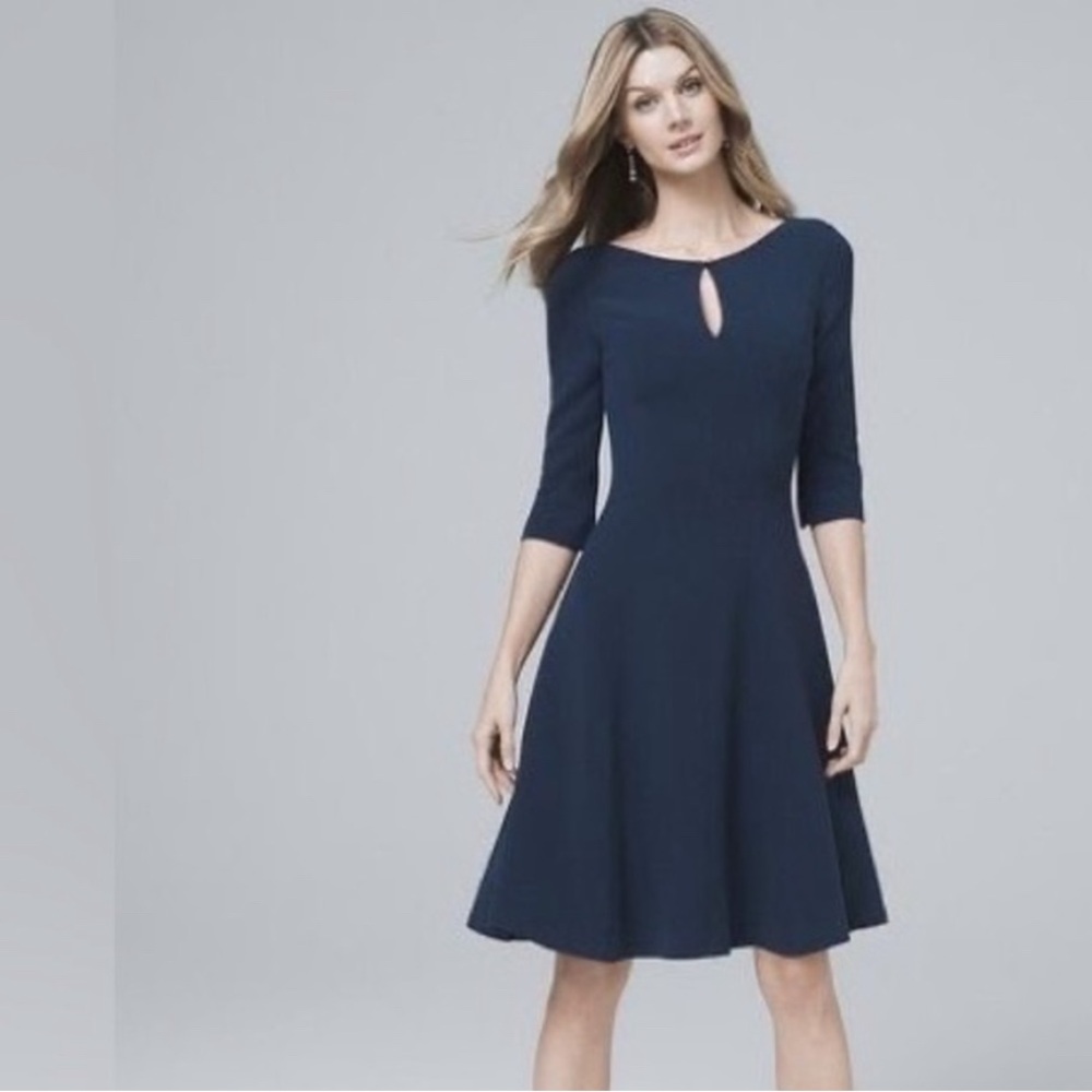 Elegant Navy Blue Dress